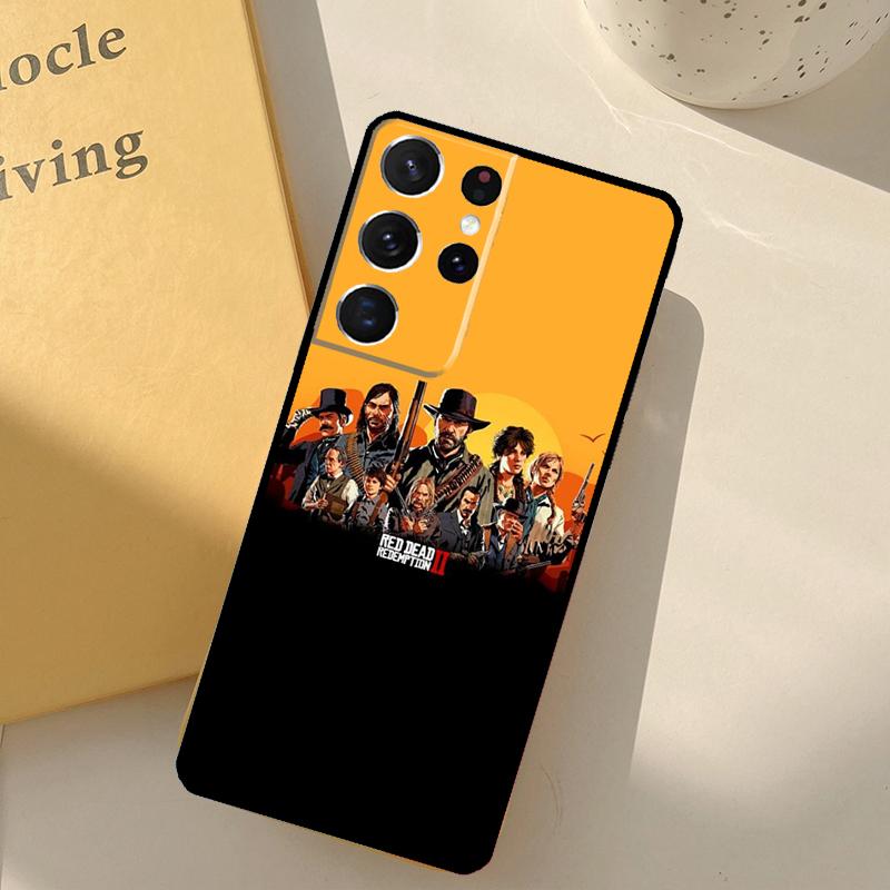 

Red Dead Redemption 2 Phone Case For Samsung Galaxy S25 S20 S21 S22 S23 S24 Ultra S9 S10 Plus S25 FE Cover Shell Galaxy S24Ultra