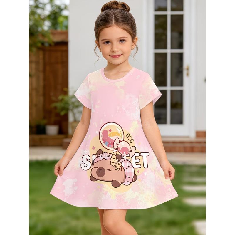 Vestito per bambine Moda Capibara Vestiti per bambini Estate Vestiti per bambine Comodo