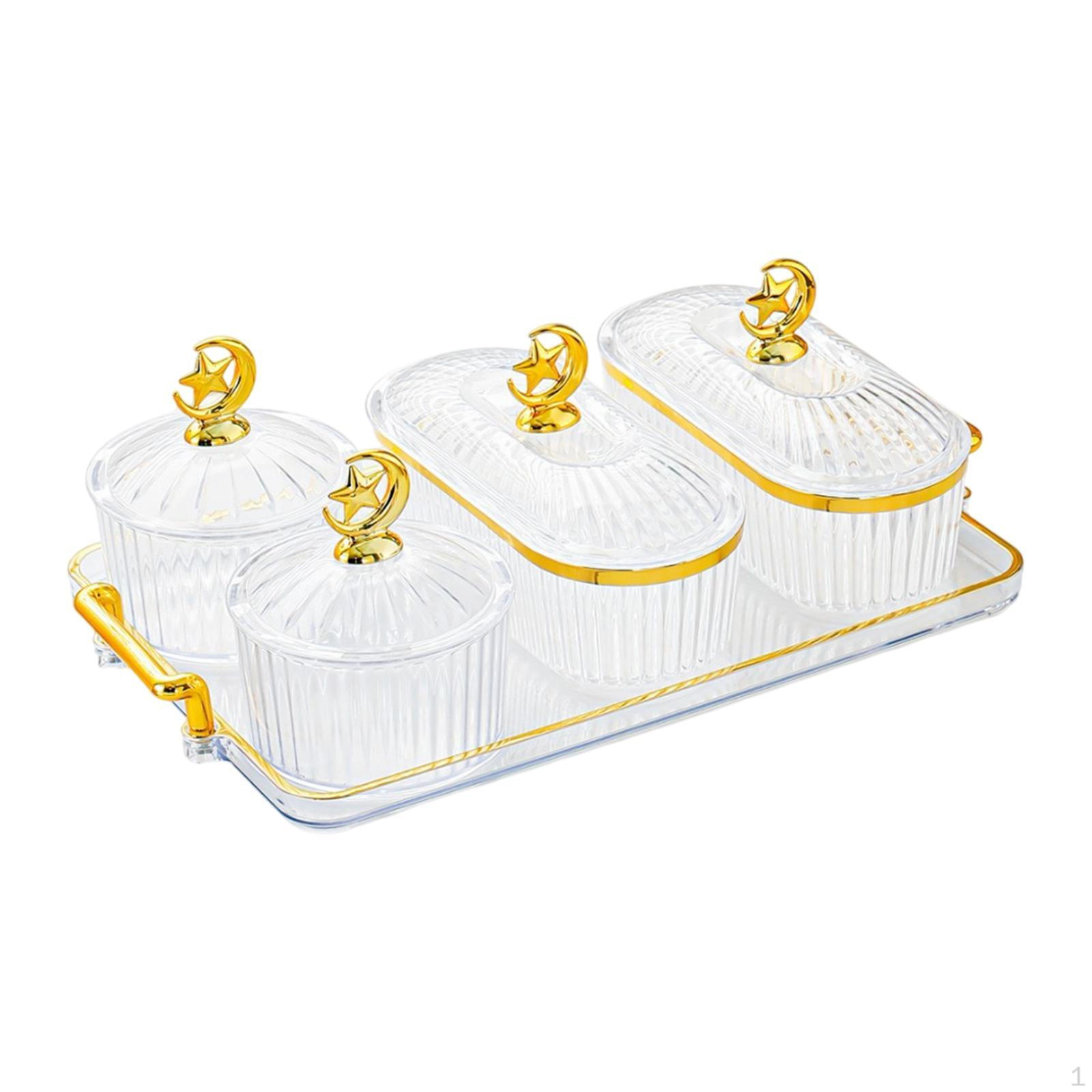 Тарелка для закусок из сухофруктов, сервировочный поднос, блюдо для конфет и орешков в стиле скандинавии с крышкой, ящик для хранения на кухне clear L