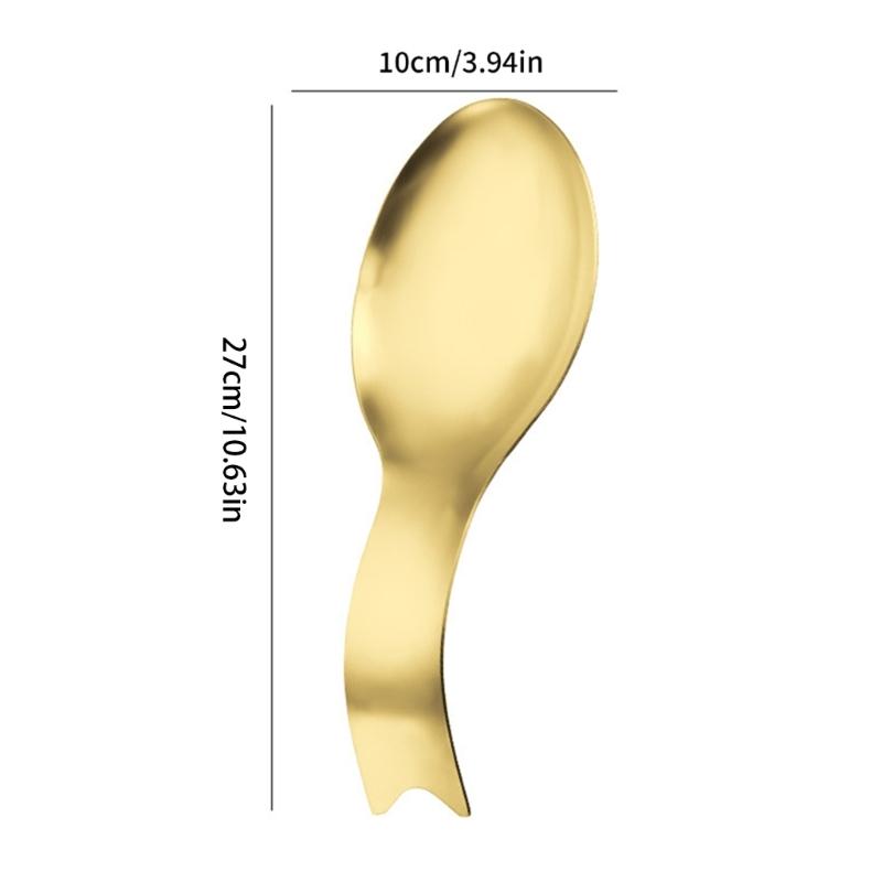 Stainless Steel Spoon Rest Ladle Holder For Kitchen Cooking Utensils Spatula Rack Corrosions Resistant Dishwasher Safe