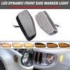 2Pcs LED Car Dynamic Turn Signal Light Side Marker Lamps Blinker Amber For Jeep Renegade BU 2014-2021 OEM# 68256049AA 68256050AATurn Signal 2