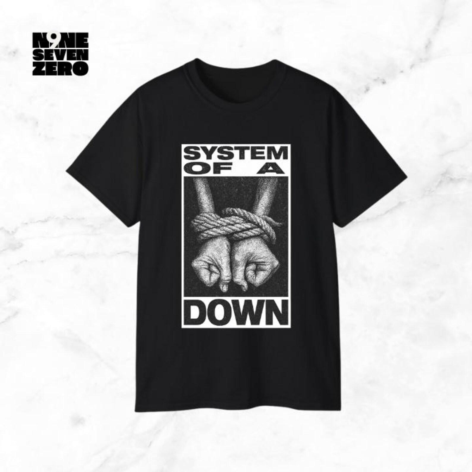 System of a Down T-Shirt: Ensnared Graphic, Unisex Cotton Tee 2XL