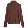 Autumn and Winter Women's Bottoming Shirt Modal Cotton Slim Half-high Neck Collar Inside Tight Solid Color Long-sleeved Blouse