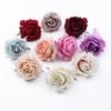 50pcs Christmas Wedding Decorative Wreath Silk Roses Head Artificial Flowers Bridal Accessories Clearance Home Decor
