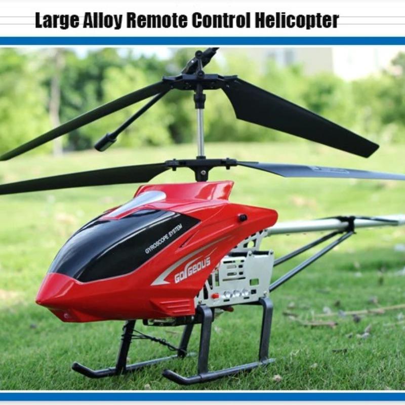 Rc Helicopter With Remote Control Extra Durable Big Plane Toy For Kids Drone Model Outdoor 3.5CH 80cm Aircraft Large Helicoptero