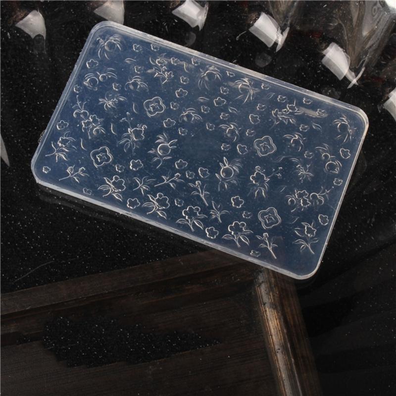 Nails Art Moulds Silicone Template Nails Designing Tool Flower Theme Silicone Handmade Molds for Manicure Creation