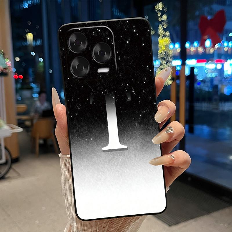 Weiche Silikon-Schwarze Handyhülle für ZTE Blade V70 Vita/Nubia V70 Design-Hülle Kratzfest Schöne Trendige Buchstabenmuster Schale