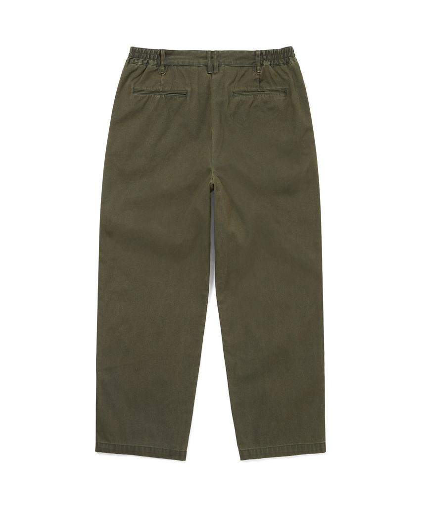 THISISNEVERTHAT Double Pleated Wide Pant Dark Olive