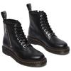 Dr. Martens 1460 Zip Black Polished Smooth Leather Round Toe Lace-Up Mid-Calf Boots Unisex Boots 32003001