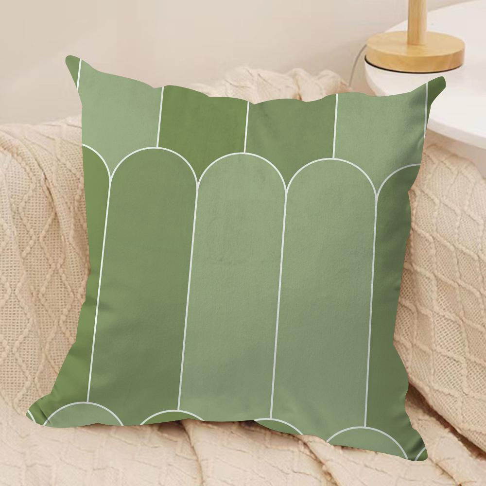 Retro Design Cushion Cover Silky Short Plush Sofa Pillow Cover Hidden Zipper Soft Dustproof Case for Home Decor