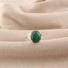 Natural Malachite Gemstone 925 Sterling Silver Handmade Jewelry Pretty Green Stone Ring For Women RR-75-22