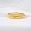 Fashion New Stone-encrusted Titanium Steel Ring, Personalized Simple and Cold Wind Trend Jewelry Ring