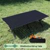 Portable Outdoor Folding Carbon Steel Roll-Up Table and Chairs Set for Camping, Picnics, or BBQs.