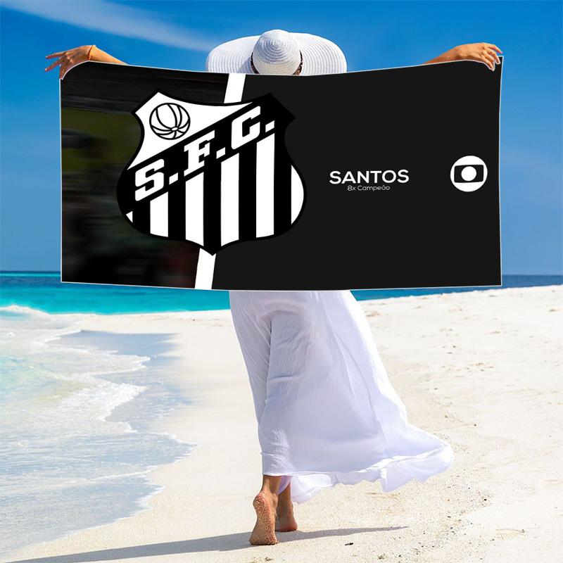 Santos FC Art Print Beach Towel, Large Soft Quick Dry Towel for Beach Camping Swimming
