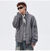ACU Men's Dirty Color Baseball Jacket | American Workwear Casual Plus Size Loose Autumn/Winter Jacket
