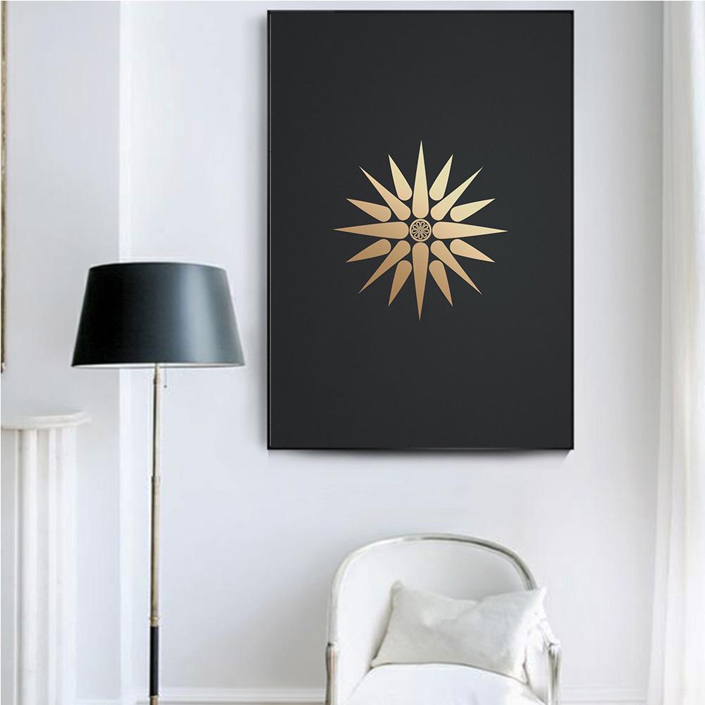 Clean Metal Symbols Egypt Abstract Prints Poster Canvas Painting Modern Wall Art Picture For Living Room Bedroom Home Decoration