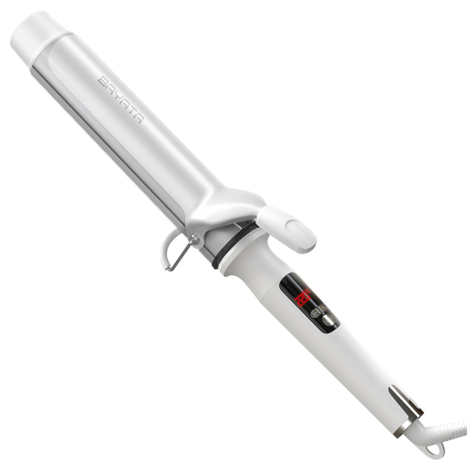 

BAYATA 38мм Плойка 10 Температур Профессиональная Подходит для Всех Типов Волос Международная для Длинных и Средних Слоистых Стрижек [Улучшенная Фиксация, 130℃-220℃]