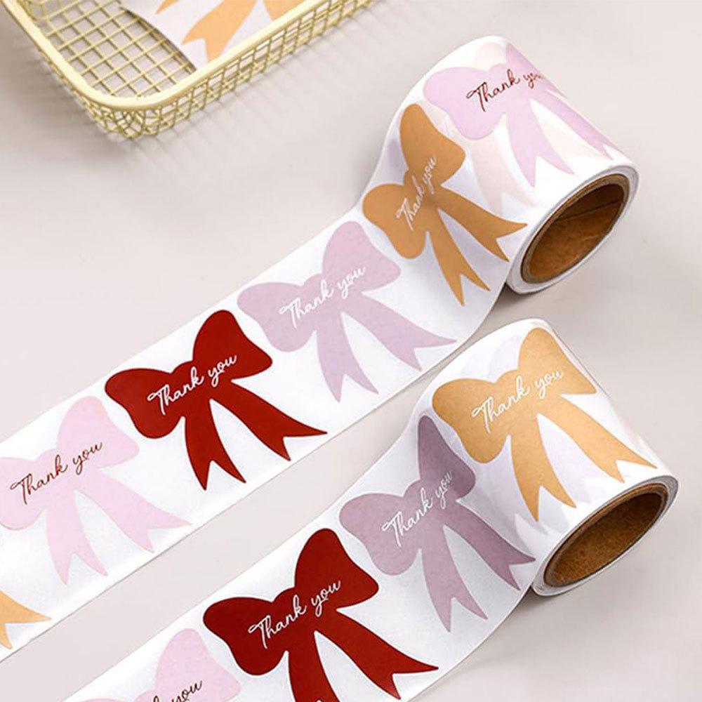 

120 Наклеек/Объем Бабочка спасибоСпасибоПодарочные Наклейки для Упаковки4 Разных Цвета и Формы3,8 см