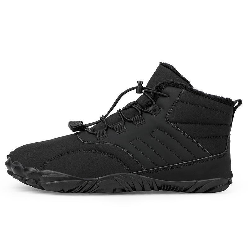 Sports Cotton Shoes Men And Women Plus Velvet Warm Boots Wear-Resistant Non-Skiing Floor Boots Winter Thickened Couple Shoes