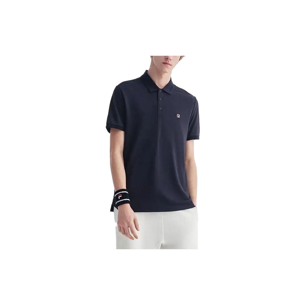 

FILA SS23 Letter Print Crew Neck Casual T-Shirt Men Tops Legend-Blue F51M328109FNV