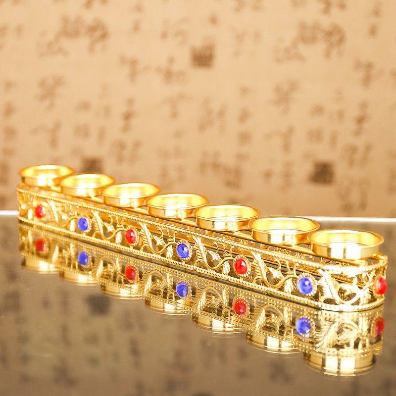 

Новый держатель лампы для масляной лампы Beidou, длинный и яркий держатель для лампы, бездымный подсвечник, семизвездный лотос, 108 ламп для домашнего хозяйства, буддийские лампы 33*5cm/stk