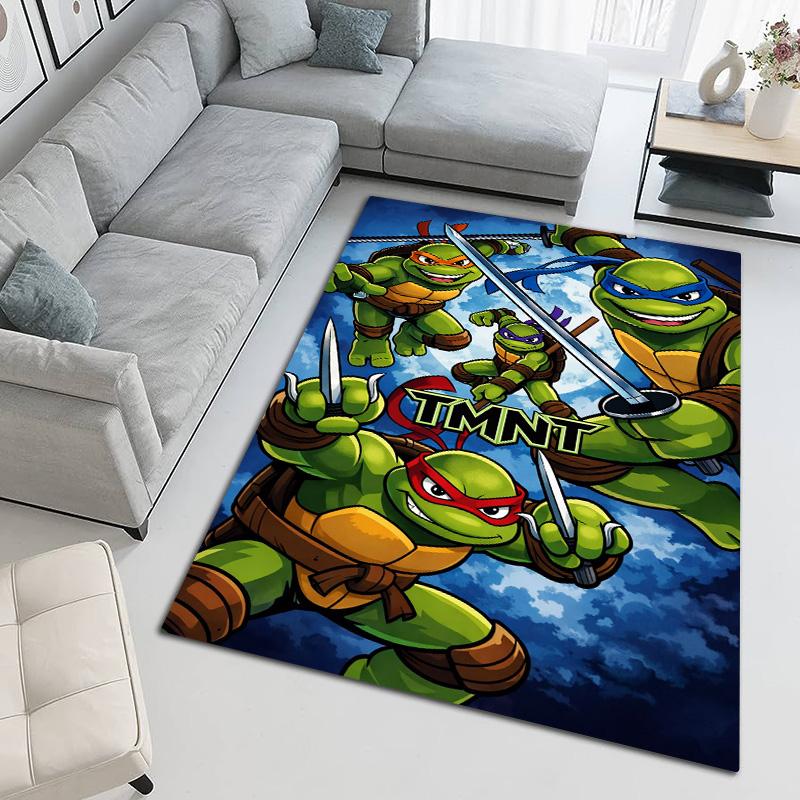 Turtles Time Retro Arcade Art Carpet Doormat Printing Art Bathroom Mat Room