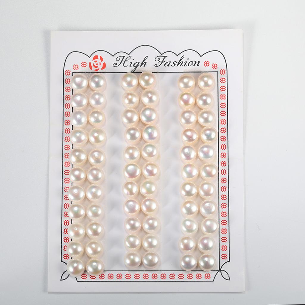 EFFIE QUEEN A Grade Natural Freshwater Pearl 3-8.5mm Round Shaped Strand Beads Chain for Jewelry Making DIY Women Earrings PP12