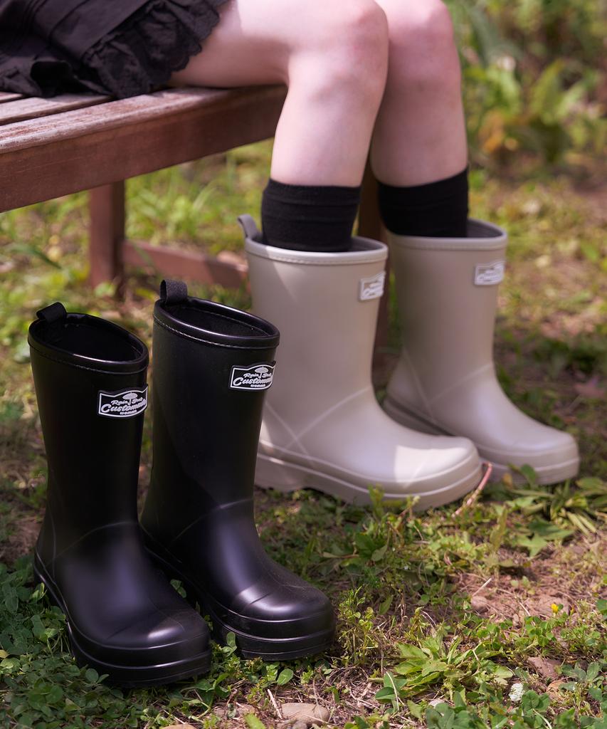 Customade Woman 3.5Cm Platform Mid-Length Rain Boots Helen (Cw0068Be)