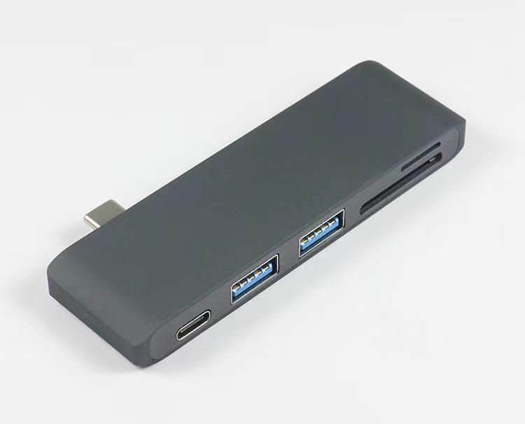 Type-C 4-in-1 Dual HDMI Screen Mirroring & Extended Display HD Expansion Dock with USB 3.0 Hub Converter