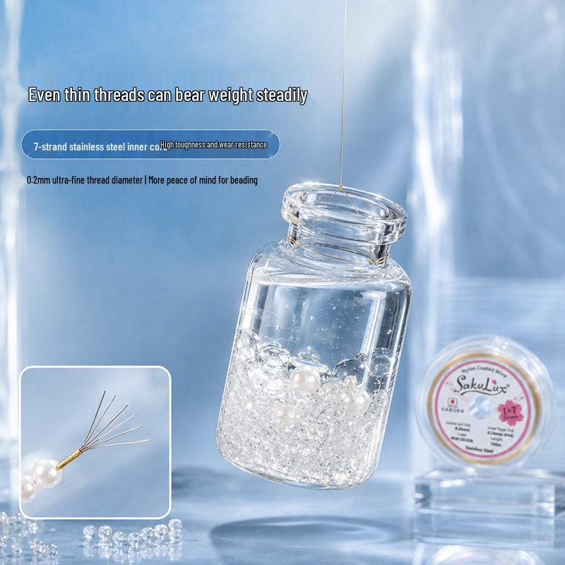 Ultra-Fine Steel Wire & Soft Thread for Pearl Necklace and Bead Bracelet DIY