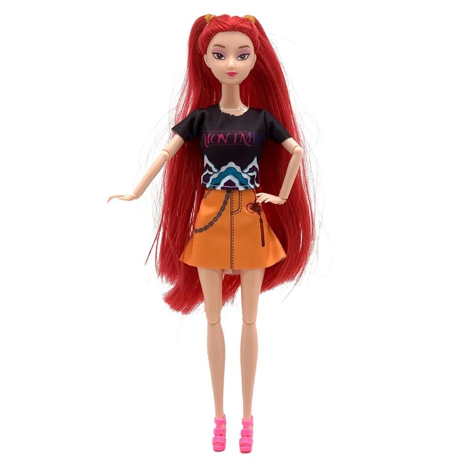 3/Pcs 30cm Anime KPop Demon Hunters Girl Group RUMI MIRA ZOEY Vinyl Doll Figurine Figure Action Pvc Models Toy Ornaments Gift