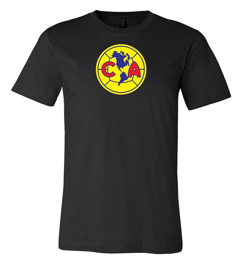 

Club America Soccer Futbol Main logo T-shirt 6 Sizes S-5XL!! Unisex T-Shirt XXXL