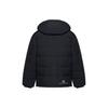 Armani Exchange Solid Color Letter Print Warm Removable Hooded Long Sleeve Zipper Fitted Cotton Jacket Men Jackets Black 6KZB12-ZNICZ-1200