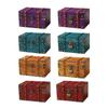 Secure Wooden Treasure Box with Lock for Keys and Passwords Retro Style Storage Solution for Home or Office Decor