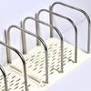 Desk File Sorter Organizers Rack 6 Section Book End Desktop Bookshelf Space Saving Bookend Magazine Stand 37x145x135mm