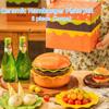 Stackable Hamburger Plate Set 5-Layer Dessert Snack Plate New Divided Plates