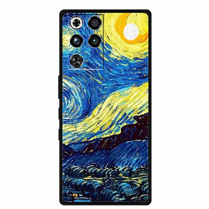 For ZTE Nubia RedMagic 11 Pro 5G Case Black TPU Cool Animal Silicone Back Cover For RedMagic 11 Pro Cases 11Pro Coque Funda Para