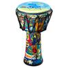 African Children's Lightweight Hand Drum - Large, 8" Percussion Instrument, Set of 6, No Tuning Required