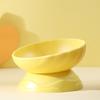 Slanted Mouth Cat Bowl Adjustable Dog Food Feeding Basin Pet Drinking Feeder Kitten Puppy