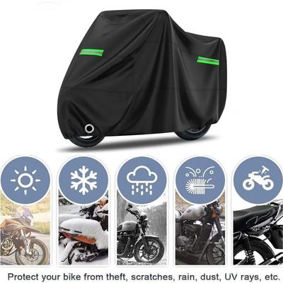 With 2pcs Refletive Strips Scooter Cover Waterproof Bicycle Canvas Cover  All Weather Protection
