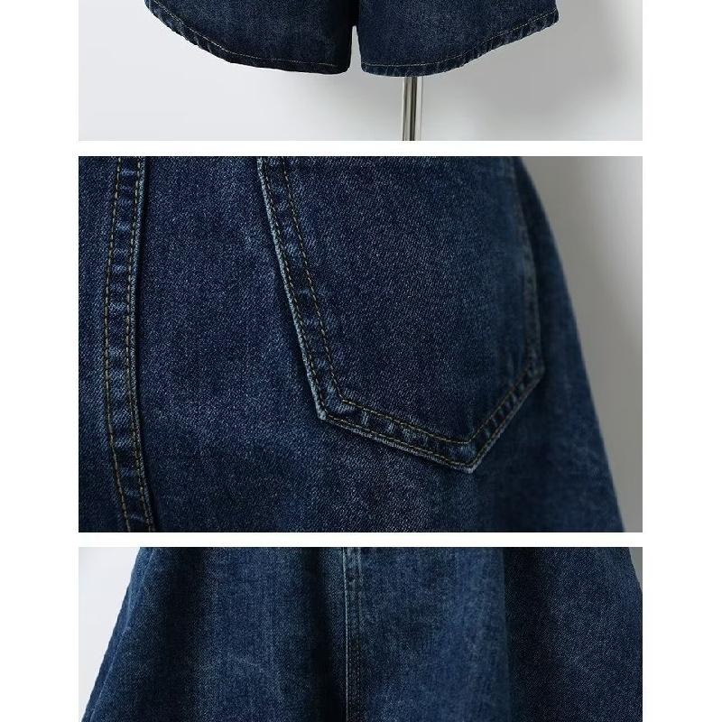 Pantalones cortos vaqueros vintage de talla grande para mujer, ligeros, de corte holgado, adelgazantes, de cintura alta, pierna recta, pierna ancha