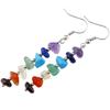 Seven-Color Crystal Tassel Earrings: Dopamine Style Women's Jewelry
