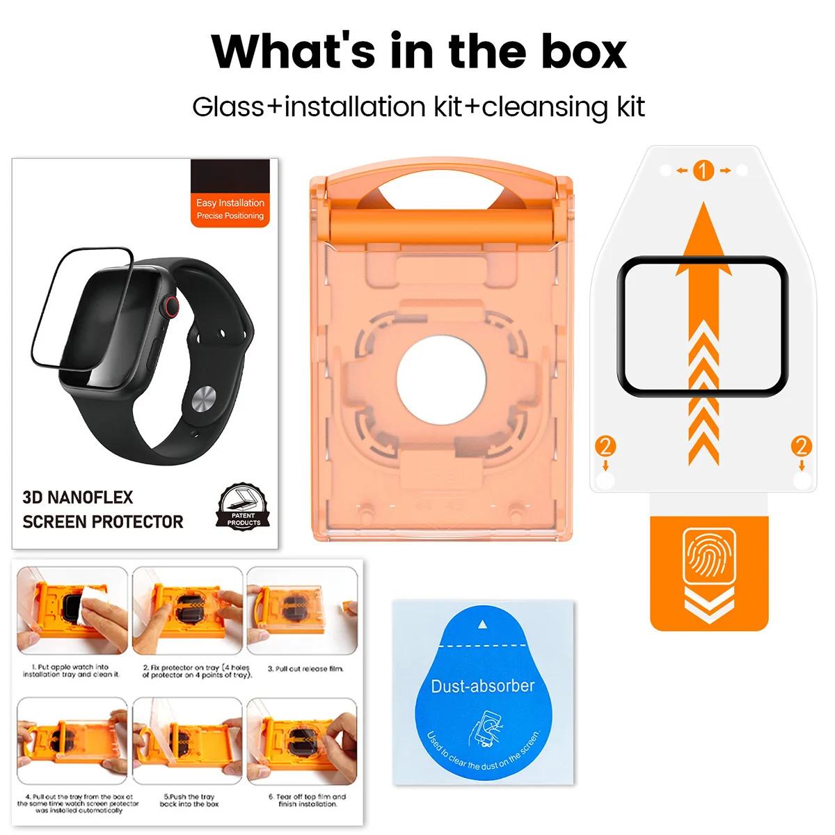 

Защитная пленка для Apple Watch 10 9 8 7 6 5 4 SE 46/42/45/41/44/40 мм Гидрогелевая пленка для iWatch Ultra 2 1 49 мм Защитная 46mm Series 10