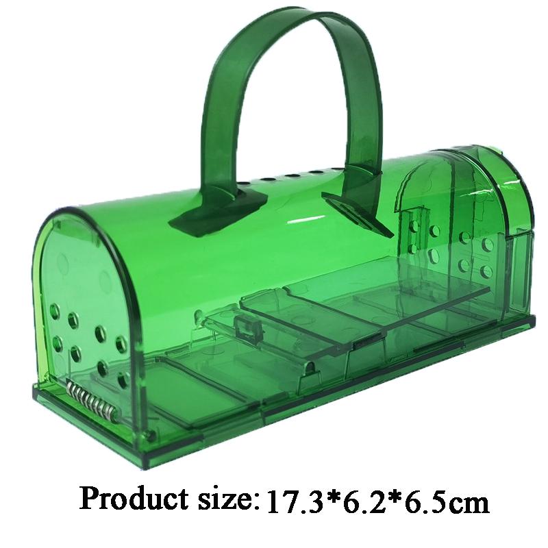 1pcs Human Mouse Traps Reusable Indoor Outdoor Mouse Trap with Cage Brush Rodent Trap High Sensitive Death for Indoor/Outdoor