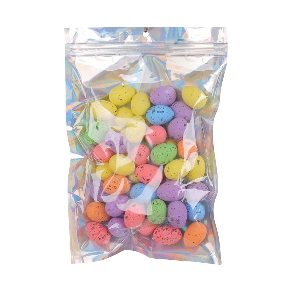 50pcs Colorful Easter Eggs Decoration, Foam Easter Eggs For DIY Crafts, Easter Basket Decorative Eggs For Vase Filling Easter Table Decoration