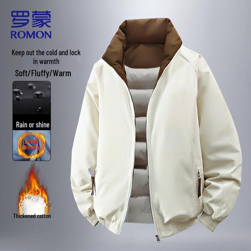 ROMON Men s Padded Stand Collar Water-Repellent Winter Jacket M