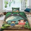 Set Copripiumino Kawaii Coperta Cuscini Giappone Anime Il Mio Vicino Set Biancheria da Letto Matrimoniale King Completo Copripiumino