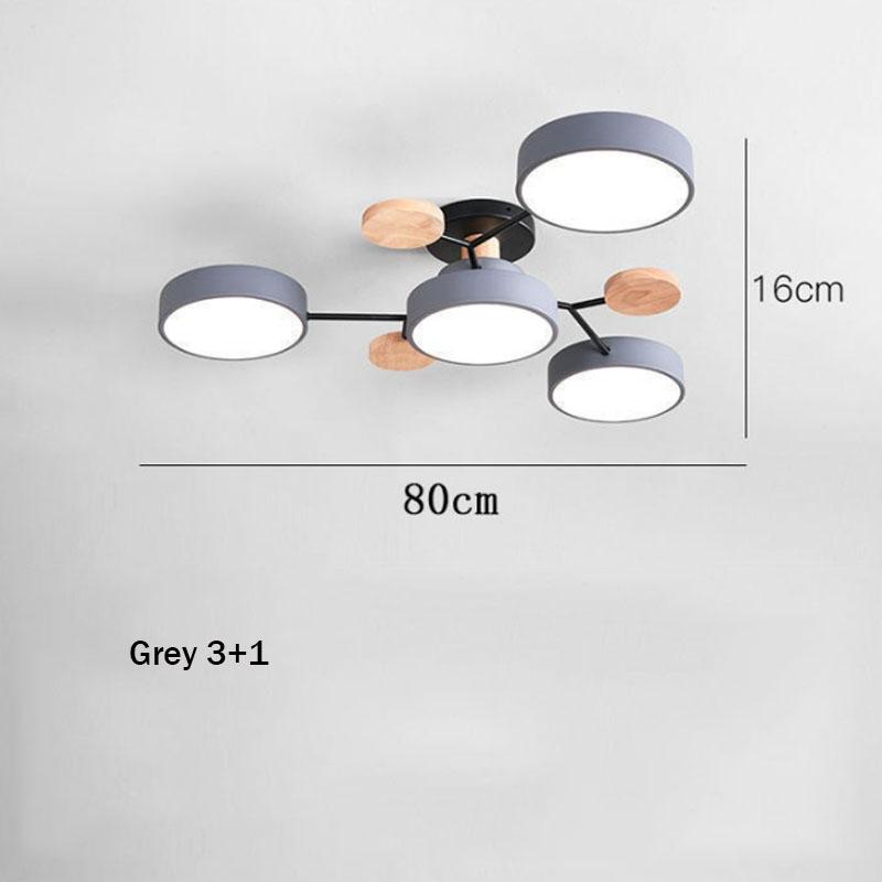Modern LED Chandelier with 3 Different Colors Suitable for Living Room Bedroom Study Home Decoration Indoor Lighting AC90-260V