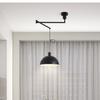 Nordic Creative Rocker Arm Pendant Light - Rotatable Walnut for Study, Kitchen, Bar.