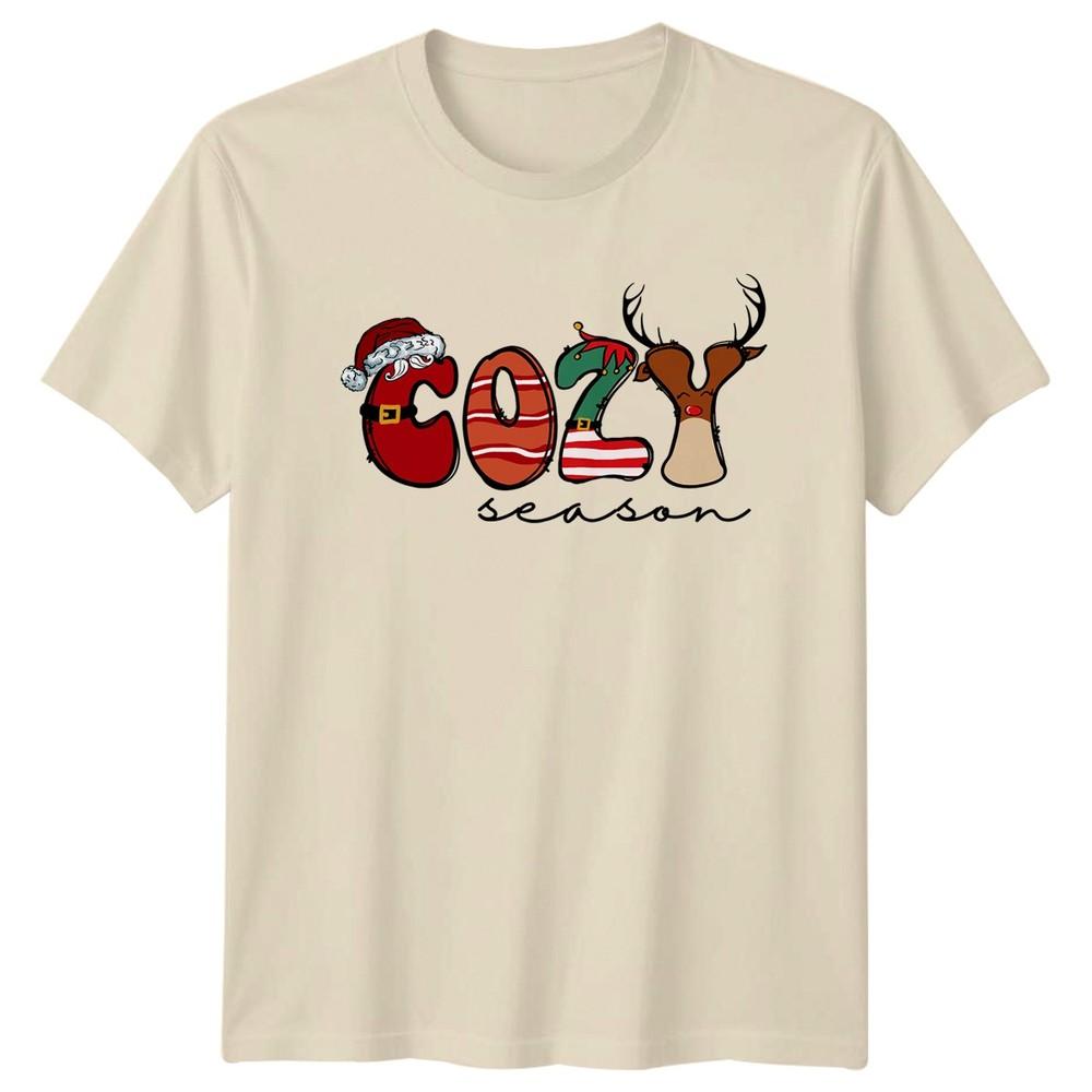 Cozy Season Christmas Holiday Unisexs TShirt Unisexs Tee Graphic Unisex Top